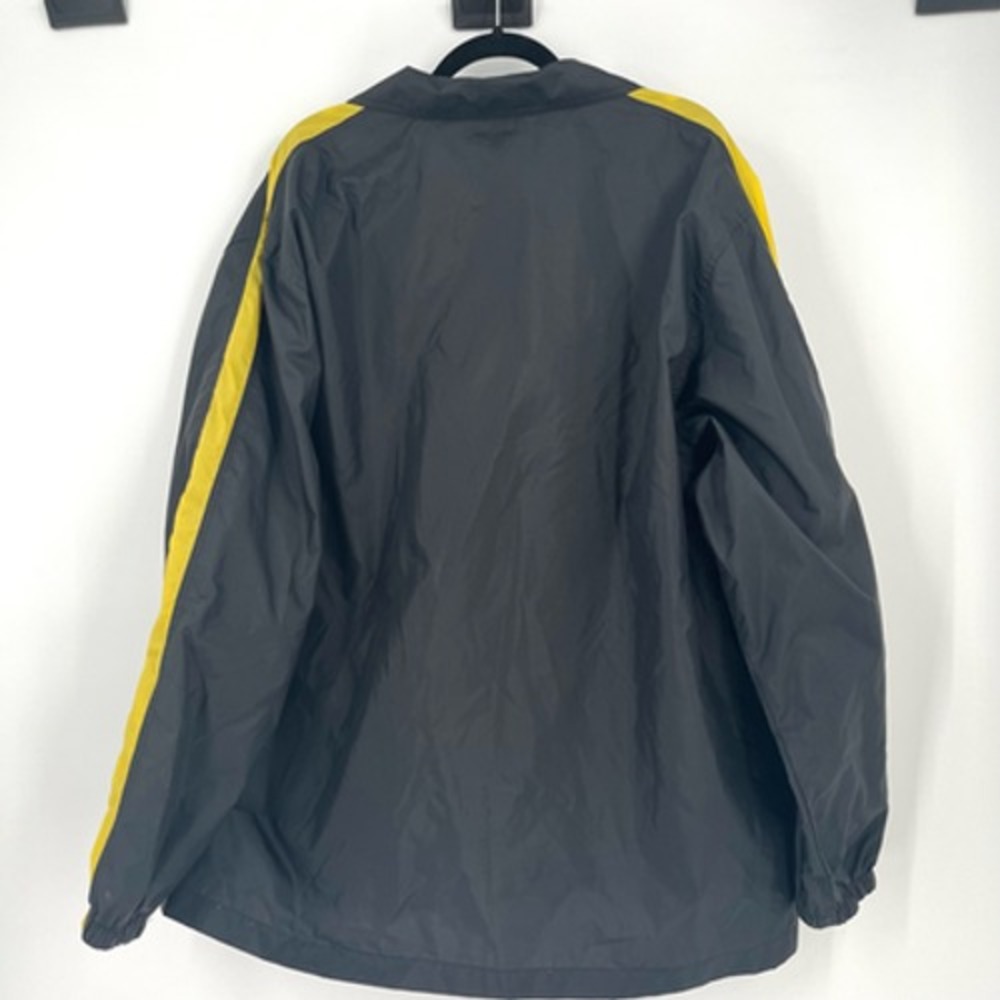 Nike Men's Windbreaker XL X Large‎ Jacket Full Zip Black & Yellow Street Y2K - Picture 4 of 7